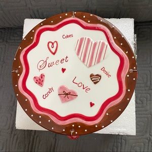 NEW Fitz and Floyd Footed Dessert Plate